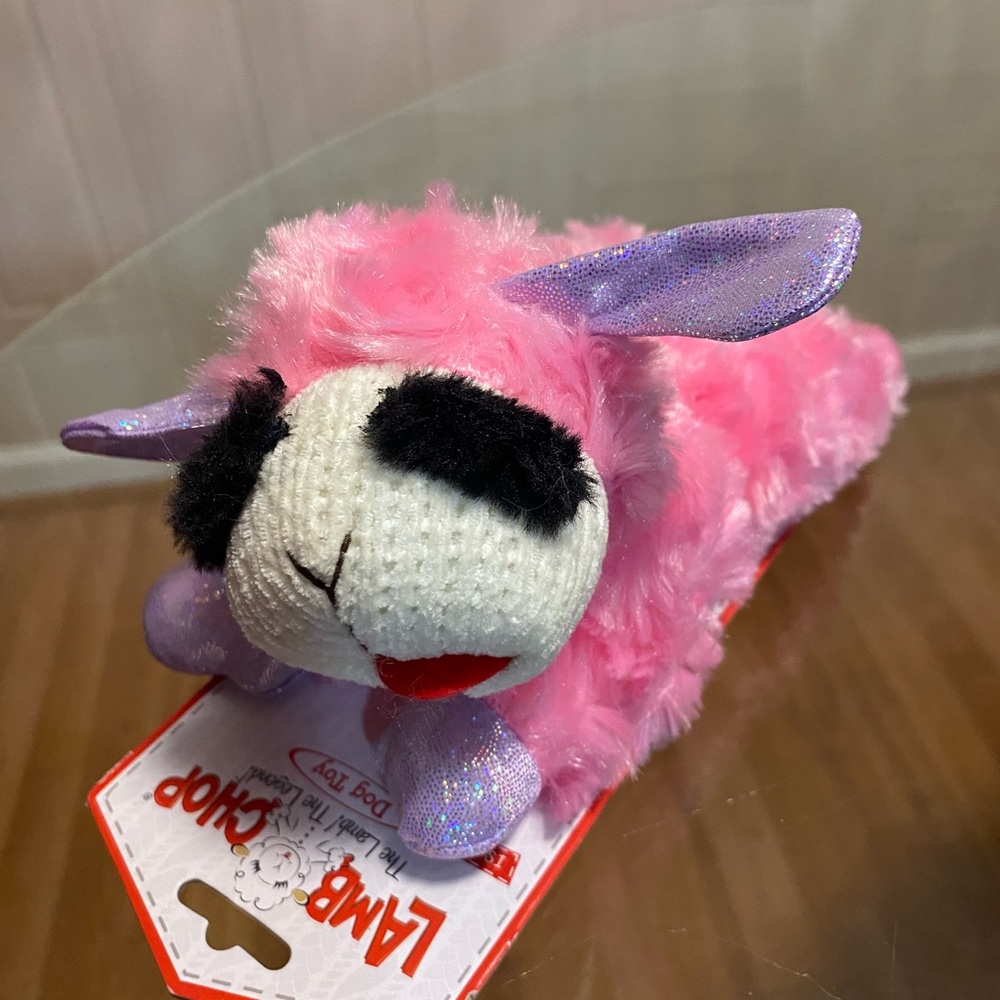 - Brand New - LambChop With Squeaker 8” With Squeaker - Picture 4 of 6